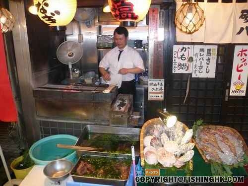 20Oct 街頭鹽燒大蝦超正, 即叫即燒, 480Yen