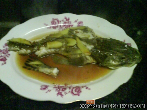 條尾太長, 冚唔到鑊, 所以斬左, 條魚D肉有渣, 但係好甜, 好有魚味.