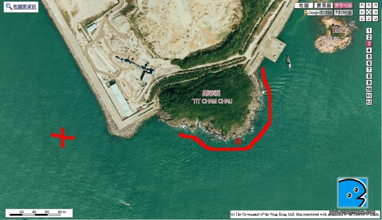 大廟位  X=細麟 紅線=石狗,石祟,班仔